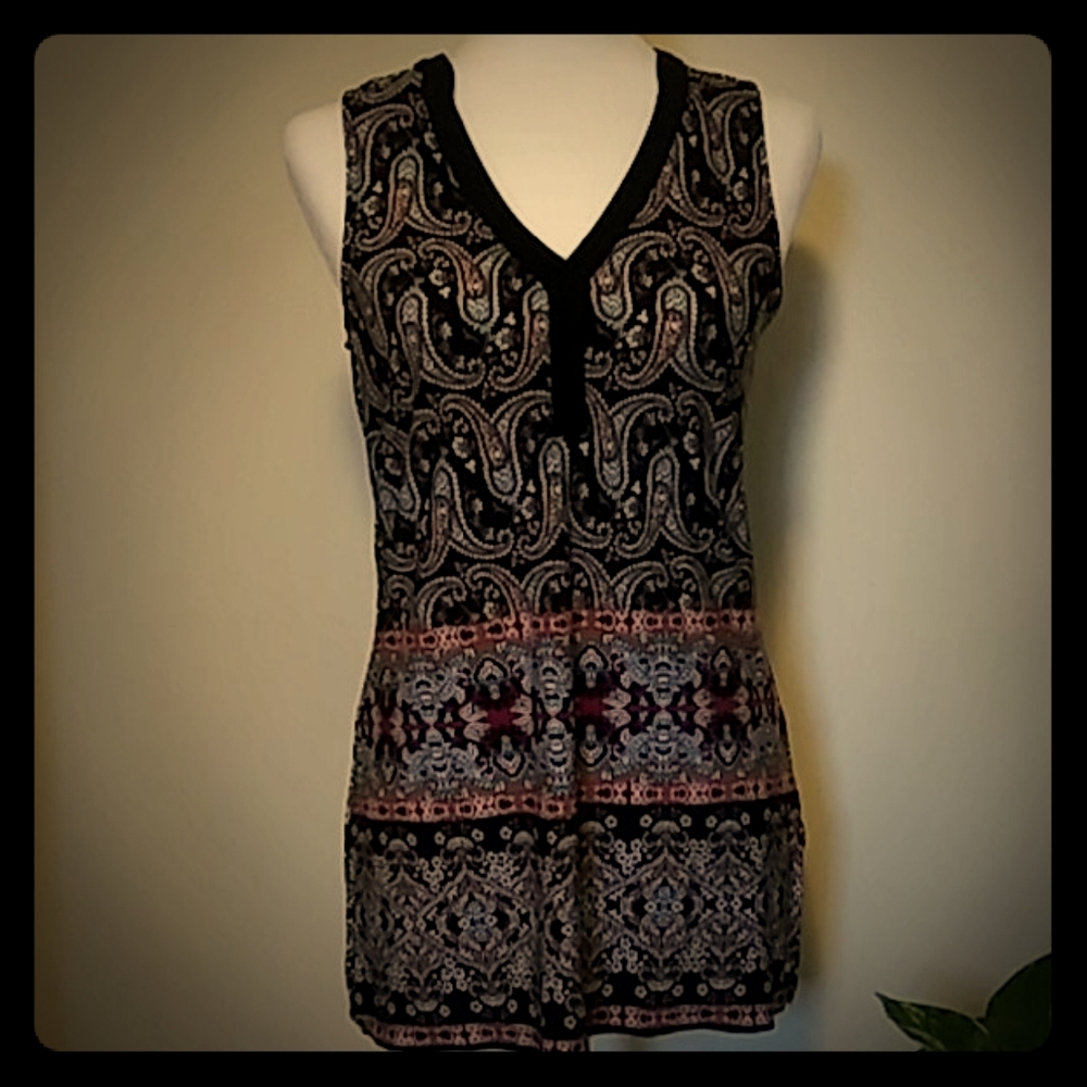 Paisley Print Top